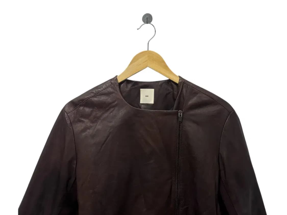 구호 KUHO 브라운 빈티지 양가죽 자켓 S-M 상품이미지2