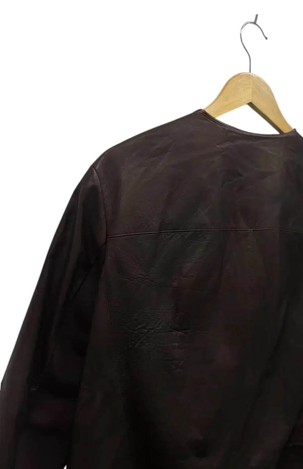 구호 KUHO 브라운 빈티지 양가죽 자켓 S-M 상품이미지6