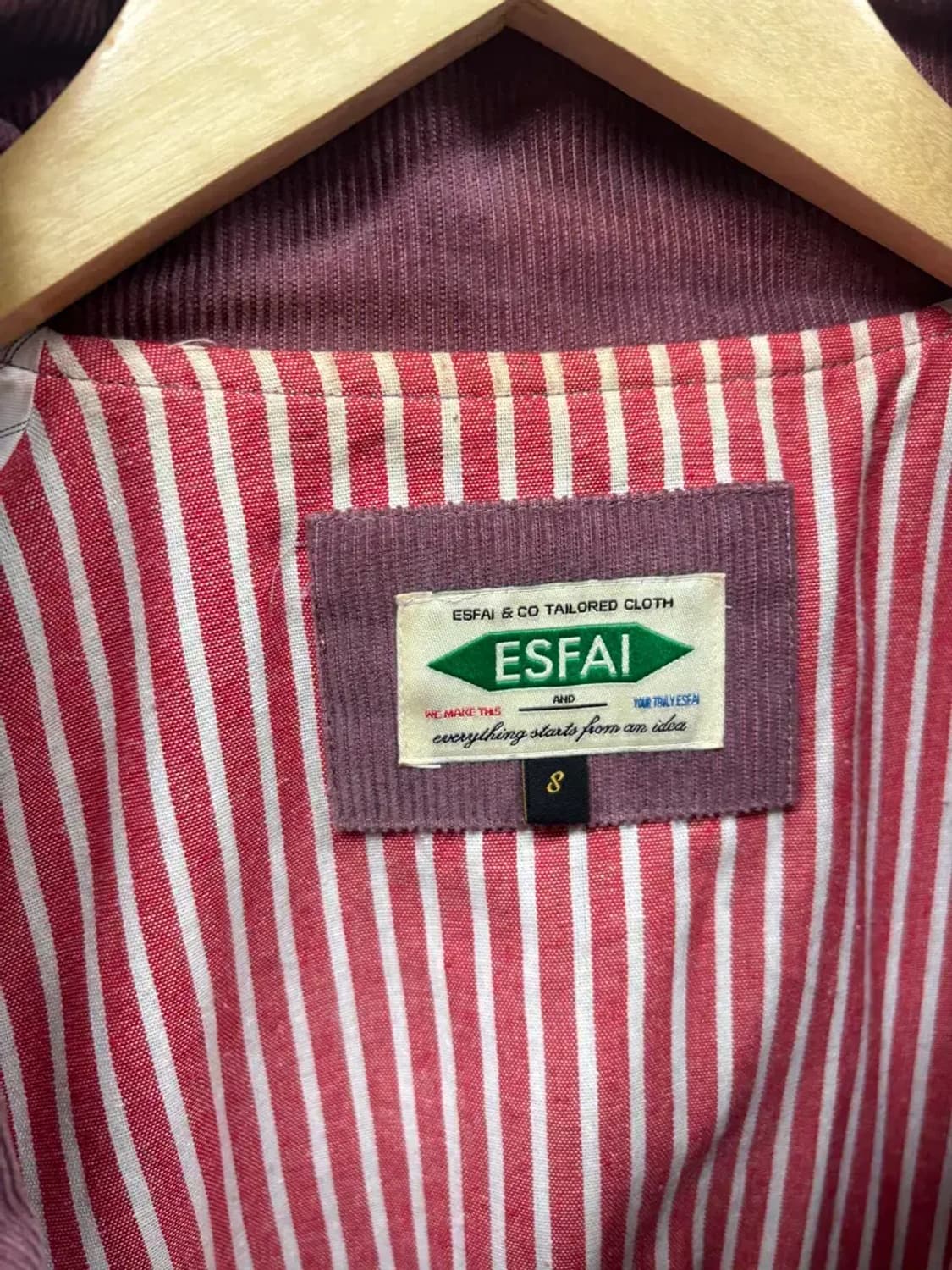 에스파이 ESFAI 코듀로이 블루종 VINTAGE PINK 상품이미지5