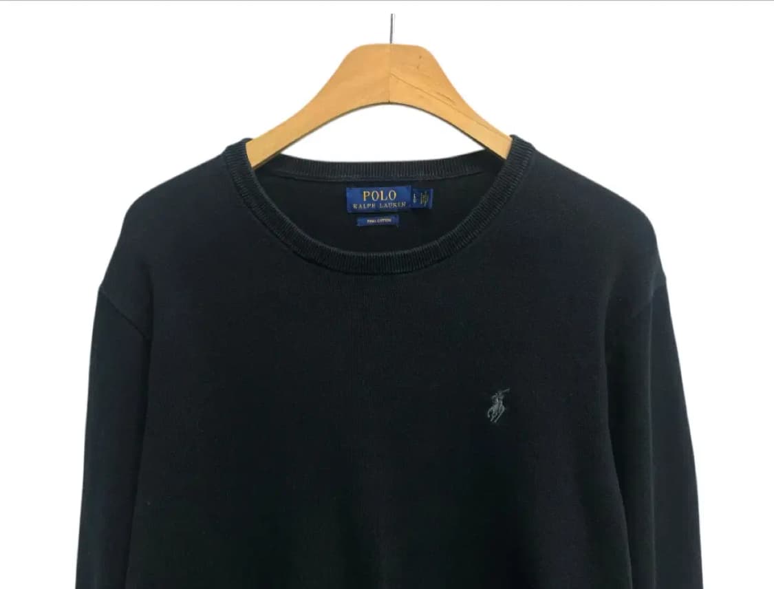 폴로 랄프로렌 블랙 라운드 니트 L 상품이미지2