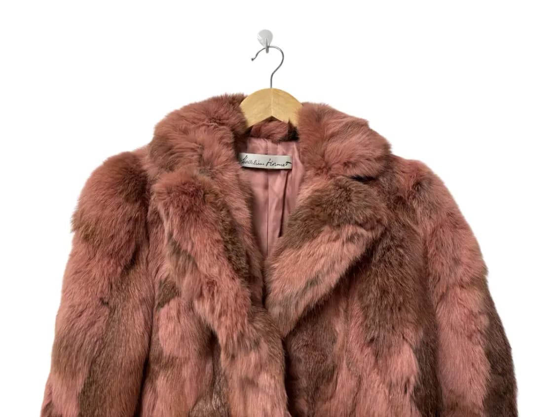 Madeline Firmet 핑크 퍼코트 S 상품이미지2