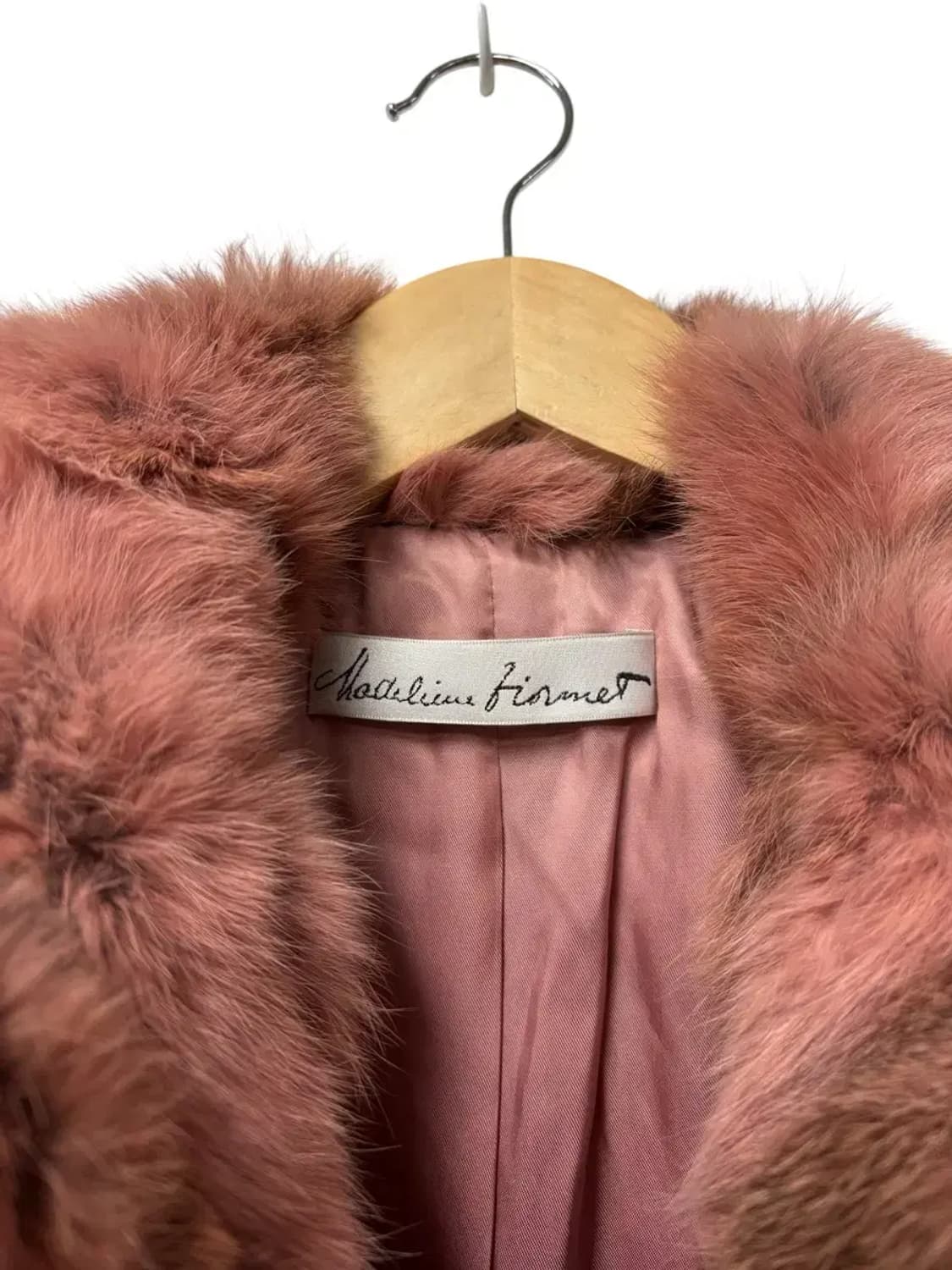 Madeline Firmet 핑크 퍼코트 S 상품이미지5