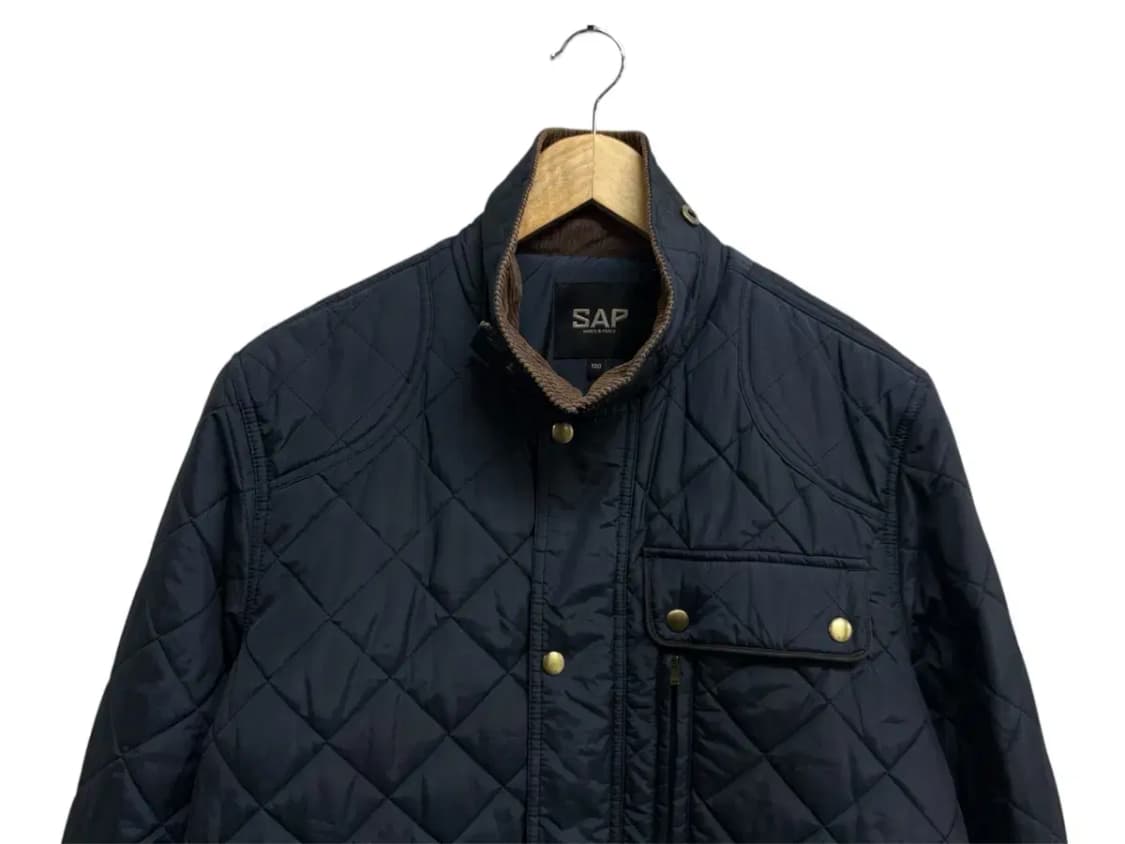 네이비 퀼팅 경량패딩 L 상품이미지2