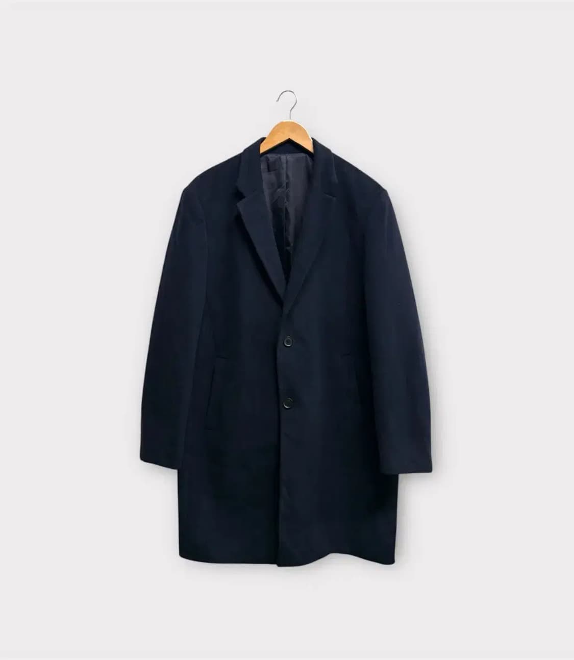 TNGT 캐시미어 함유 네이비 코트 XL 상품이미지1