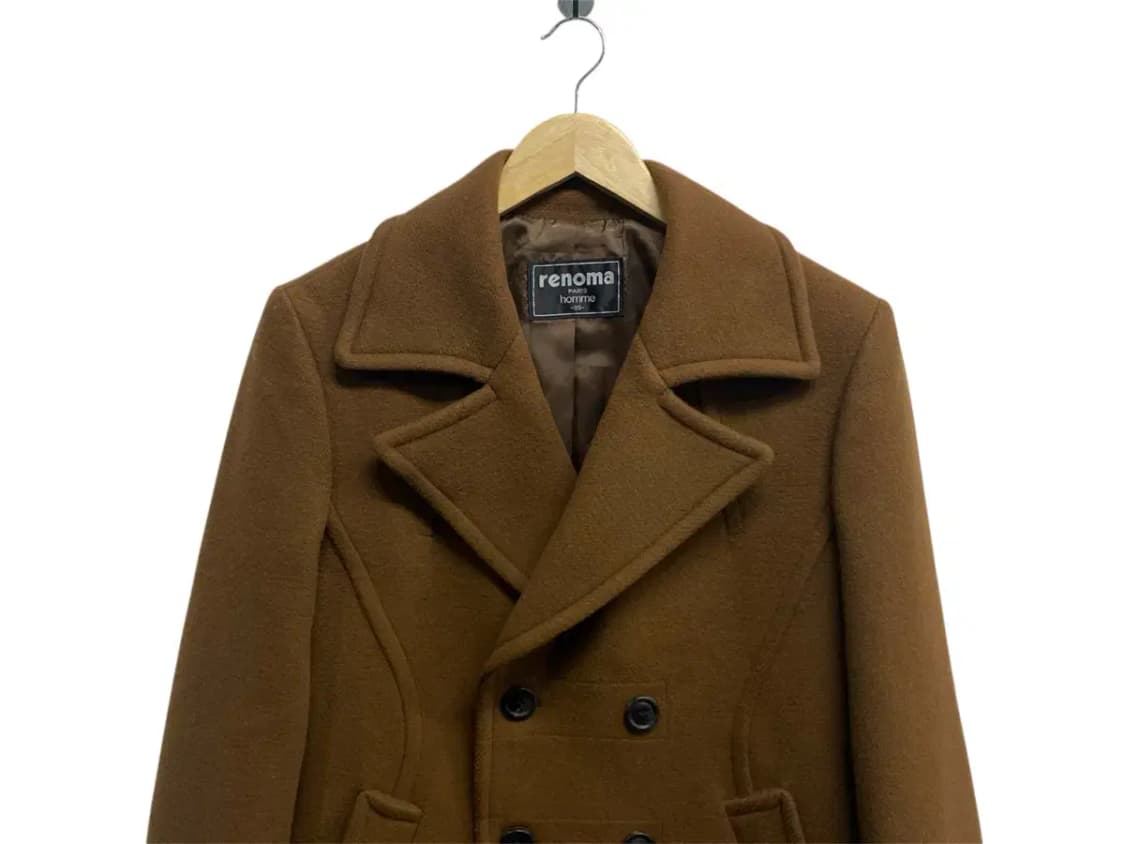 레노마옴므 울 카멜 코트 95 상품이미지2