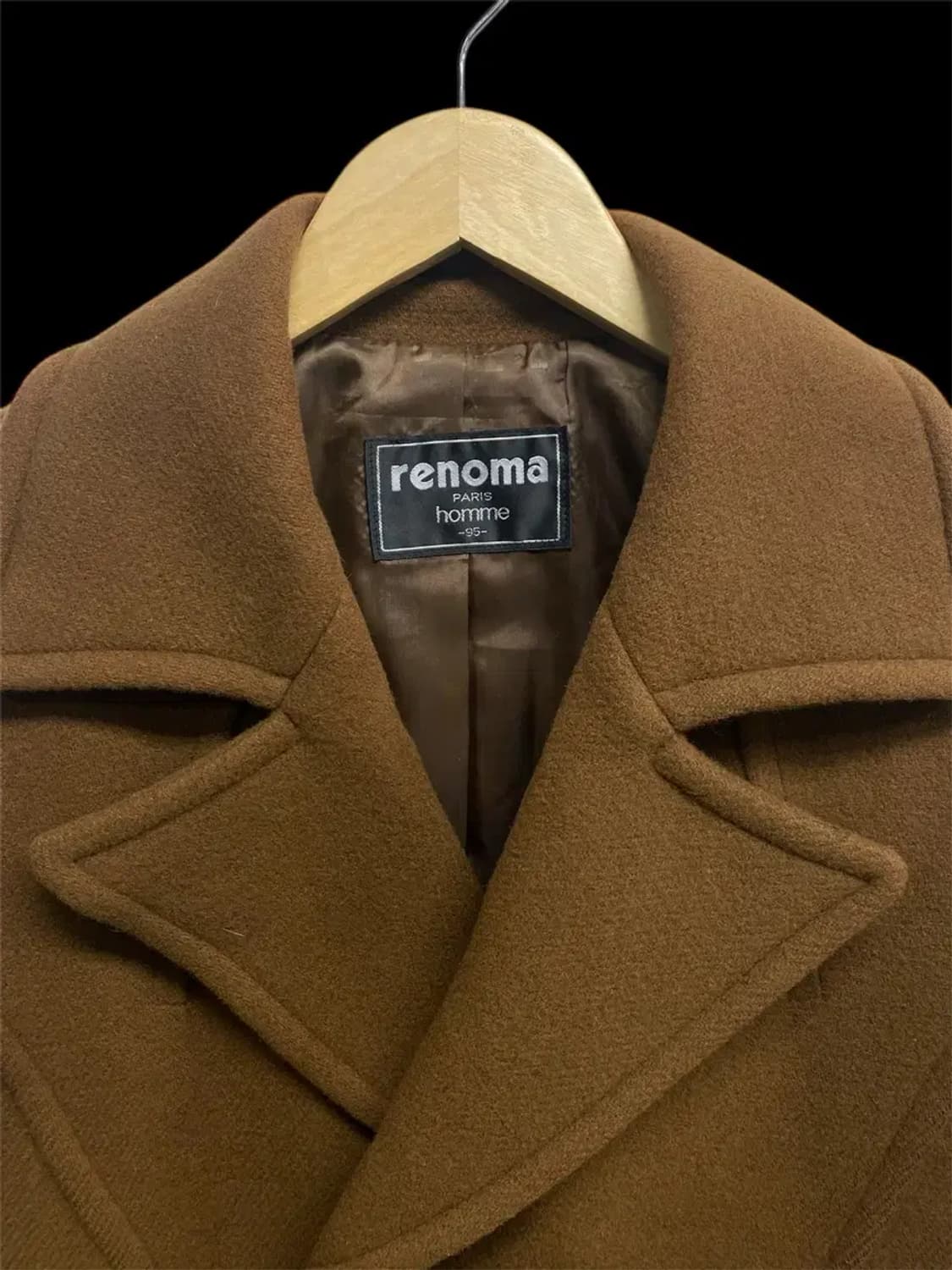 레노마옴므 울 카멜 코트 95 상품이미지3