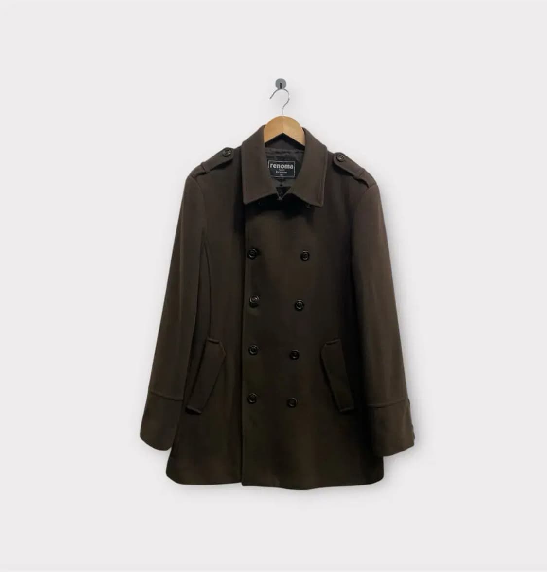 레노마옴므 울 카키색 코트 105 상품이미지1