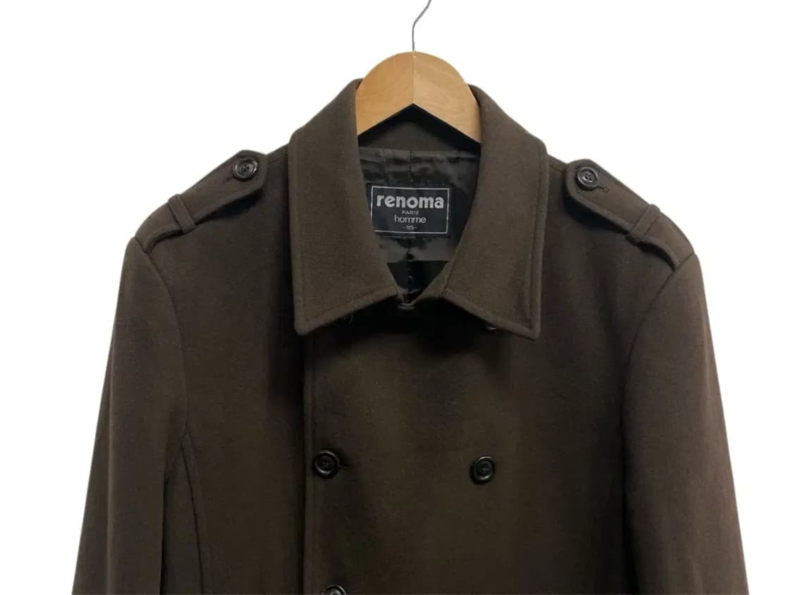 레노마옴므 울 카키색 코트 105 상품이미지2