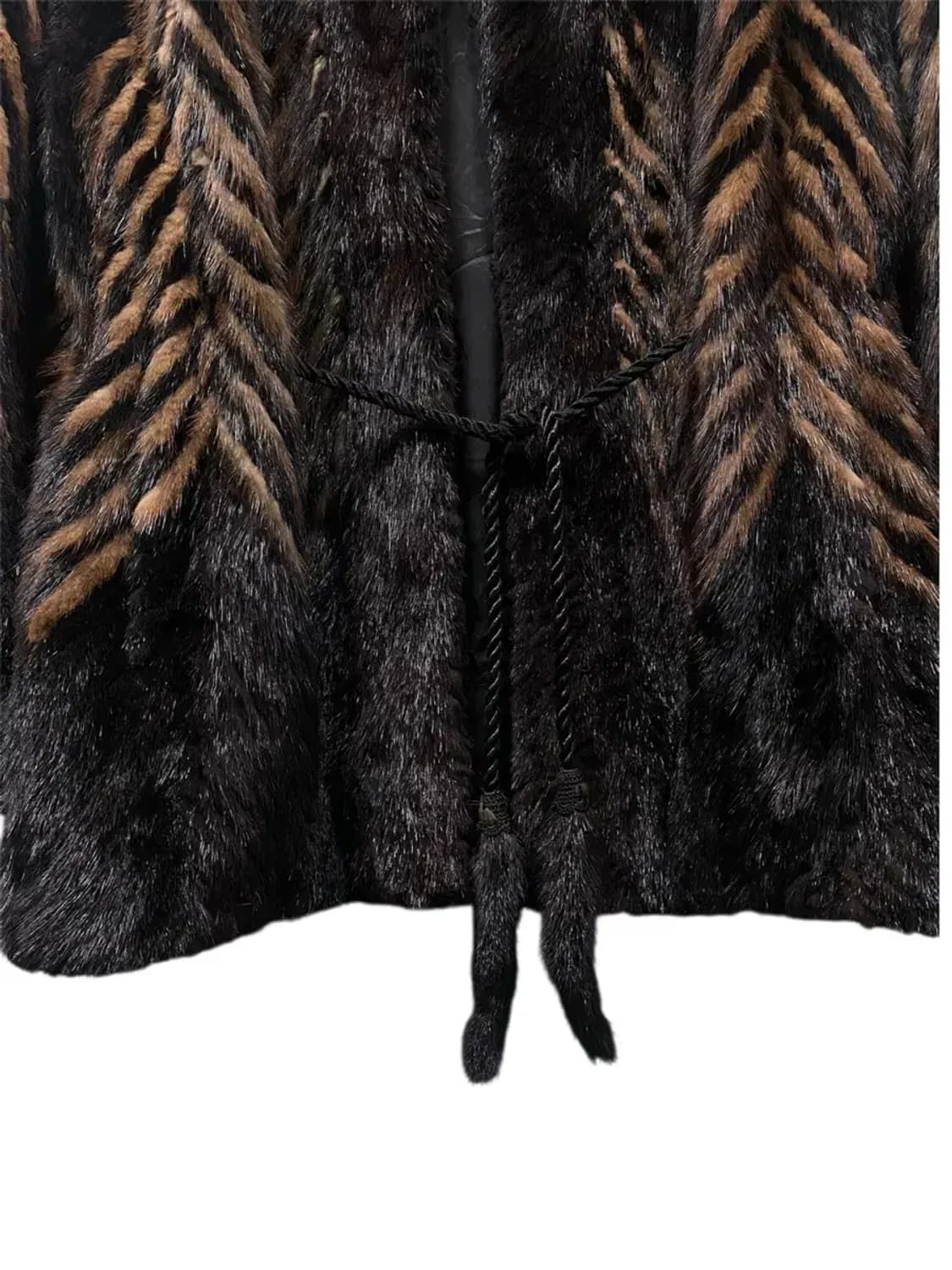 지그재그 무늬 밍크코트 free 상품이미지3