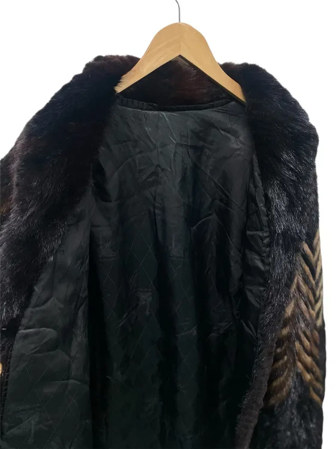 지그재그 무늬 밍크코트 free 상품이미지4