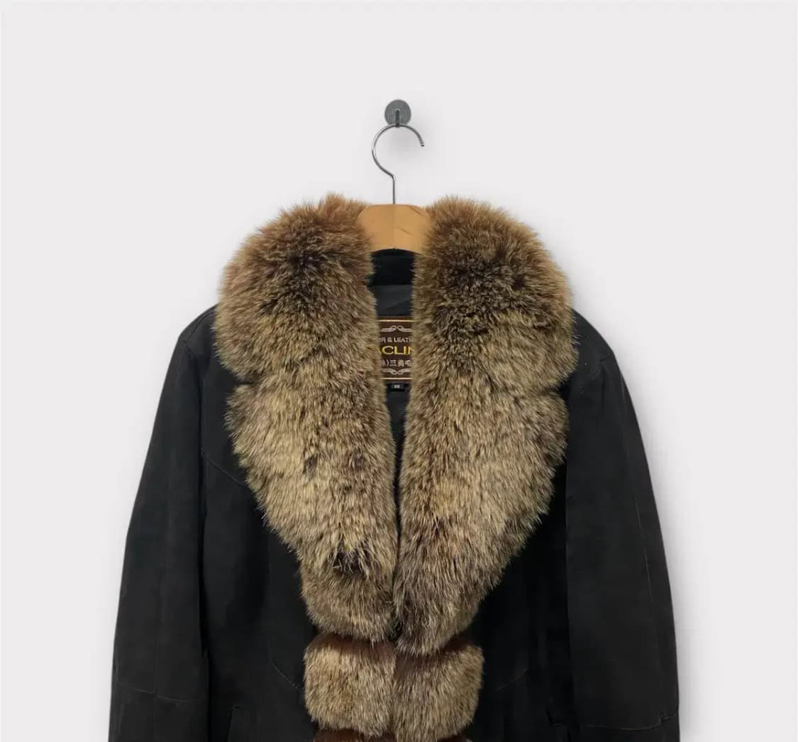 빈티지 양가죽 브라운 무스탕 점퍼 M 상품이미지2