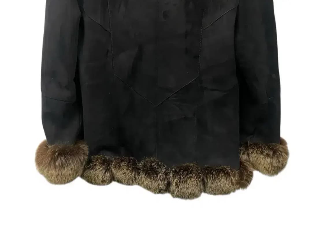 빈티지 양가죽 브라운 무스탕 점퍼 M 상품이미지4