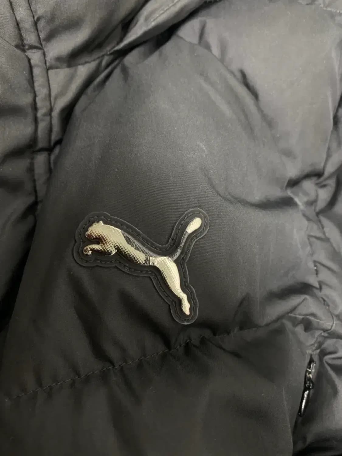 푸마 블랙 롱패딩 L 상품이미지5
