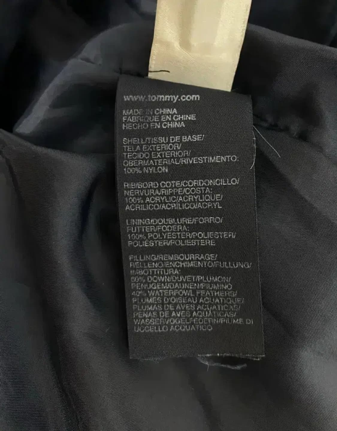 타미힐피거 네이비 패딩 L 상품이미지5
