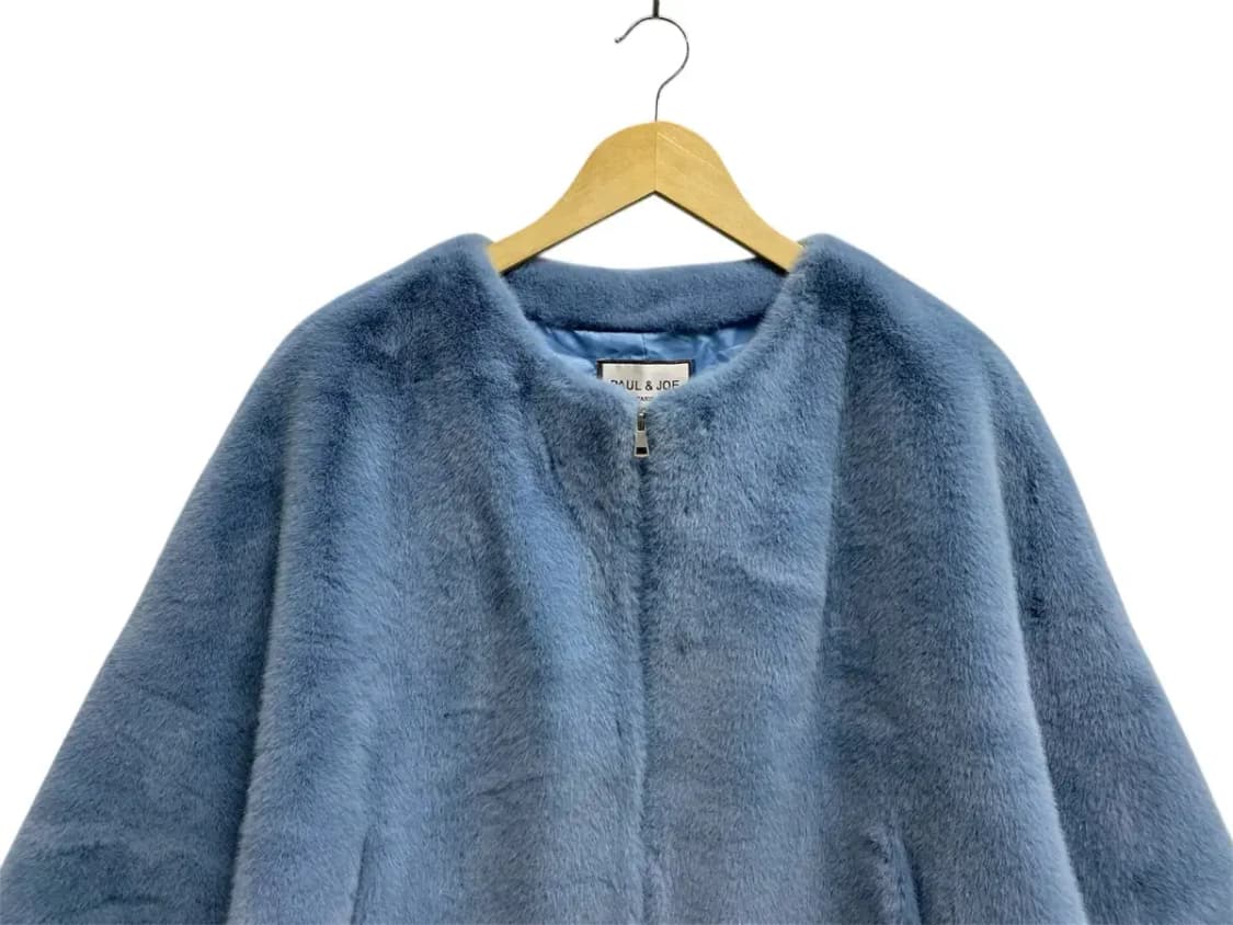 폴앤조 블루 퍼 숏코트 free 상품이미지2