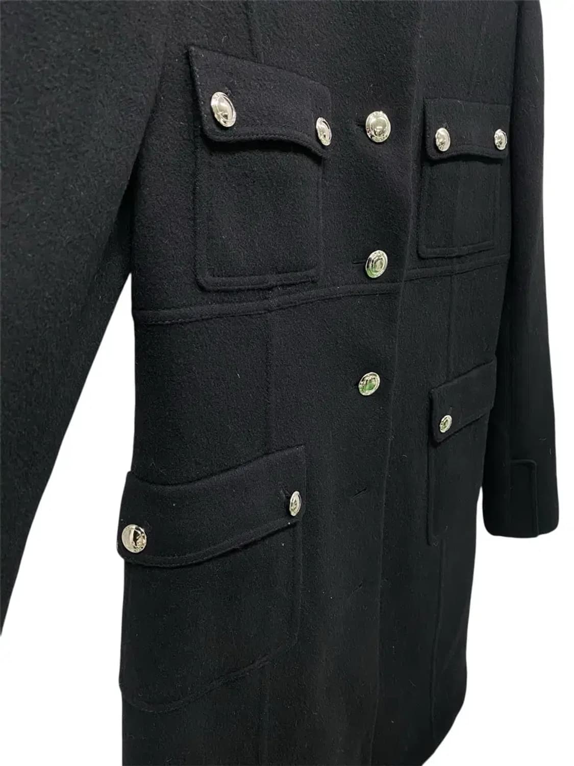 타임TIME 은장버튼 라운드 코트 S 상품이미지4