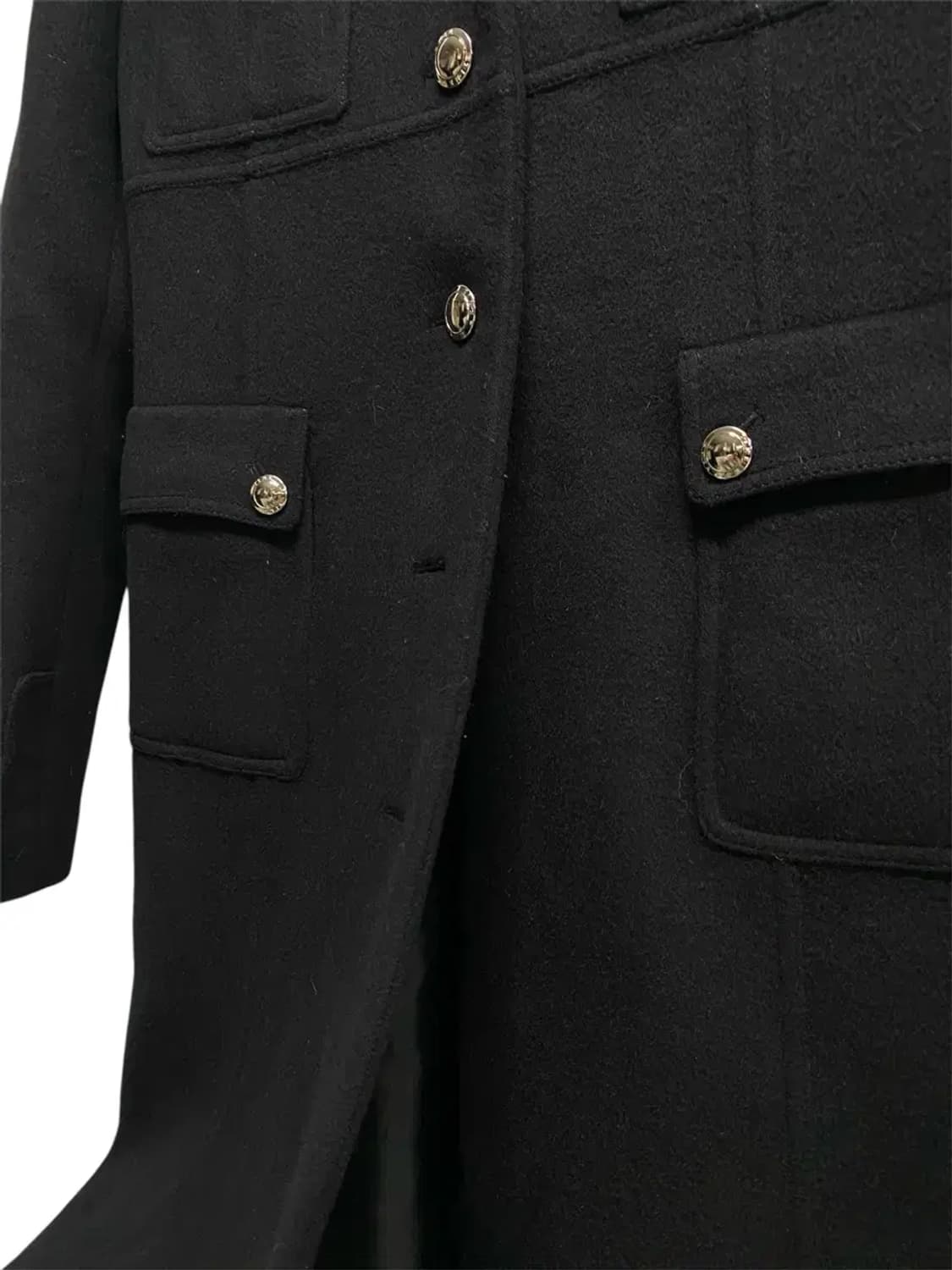 타임TIME 은장버튼 라운드 코트 S 상품이미지5