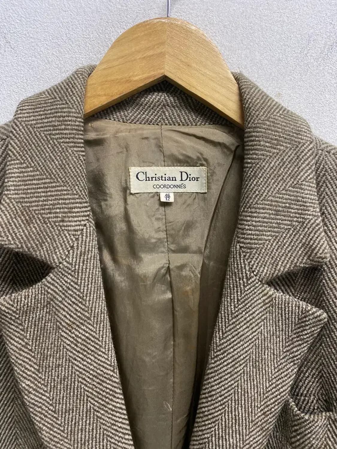 크리스찬디올 헤링본 진주 모직자켓 free 상품이미지5