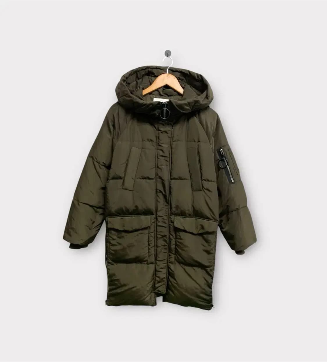 쥬시쥬디 JUCY JUDY 카키 덕다운 패딩 free 상품이미지1