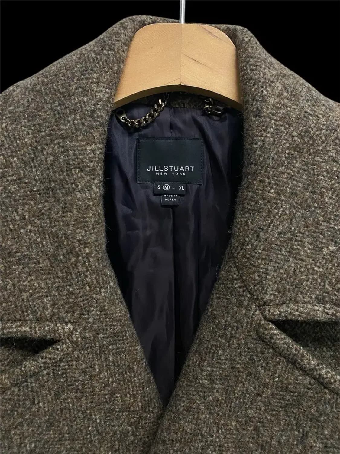 질스튜어트 앙고라함유 브라운 더블 코트 M 상품이미지4