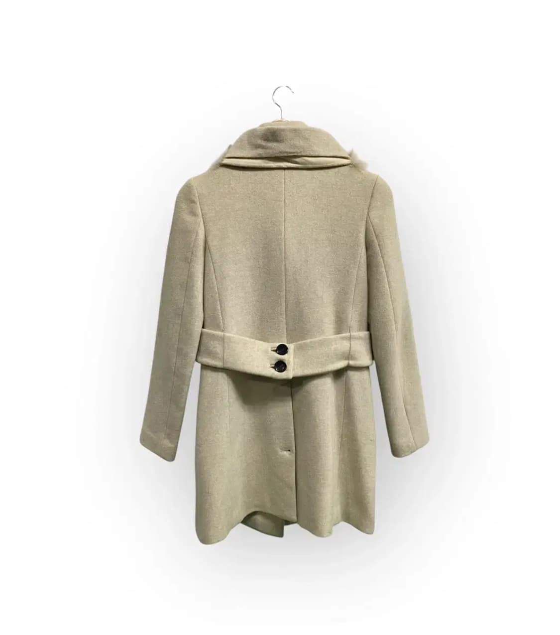 시스템 여우털 레이어드 캐시미어 혼방 코트 S 상품이미지3