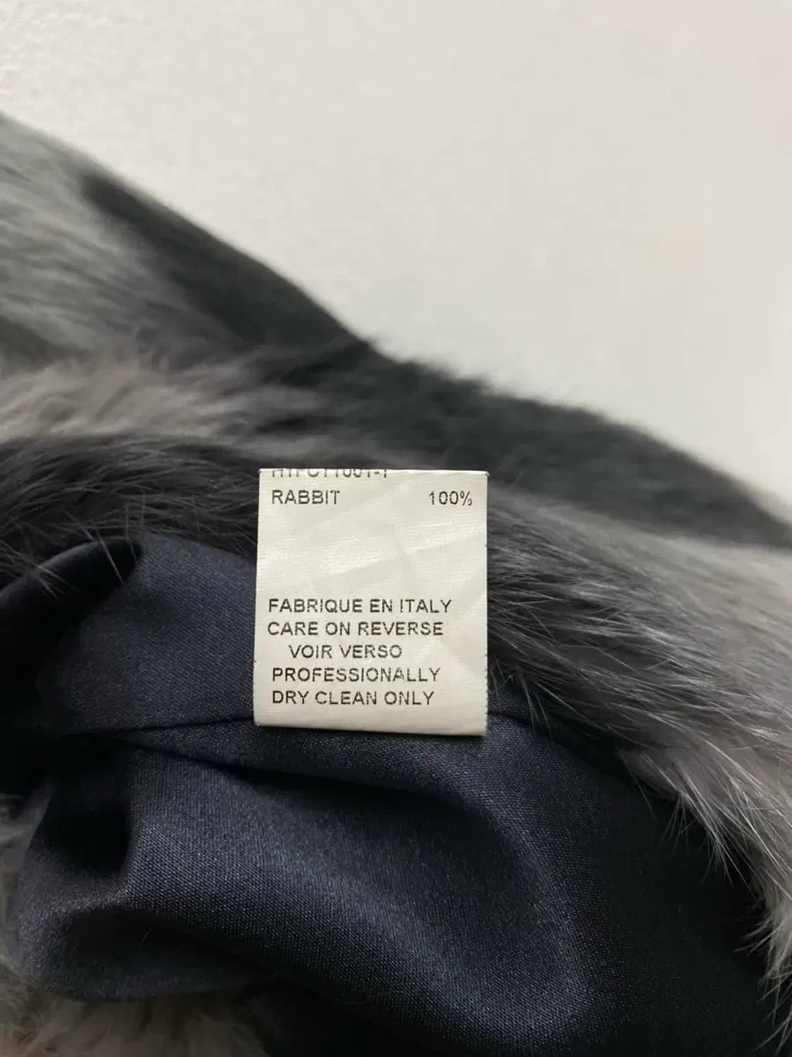 MU 토끼털 100% 패턴 퍼코트 S 상품이미지5