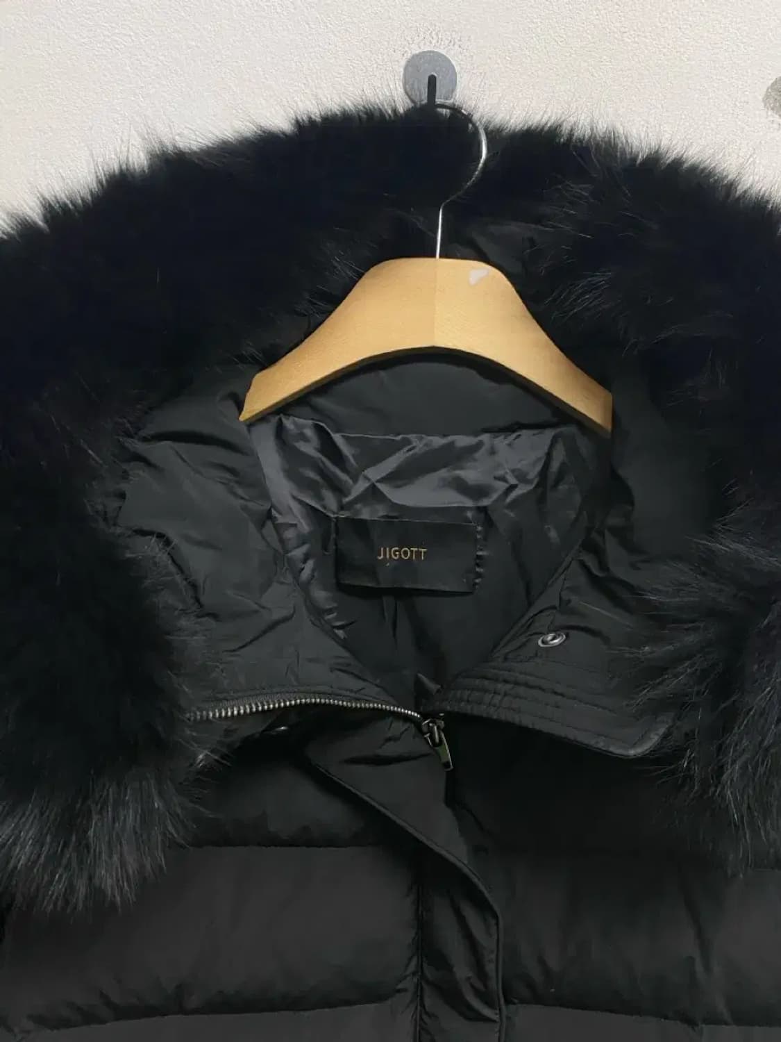 지고트 여성 폭스퍼 덕다운 롱패딩 S 상품이미지4