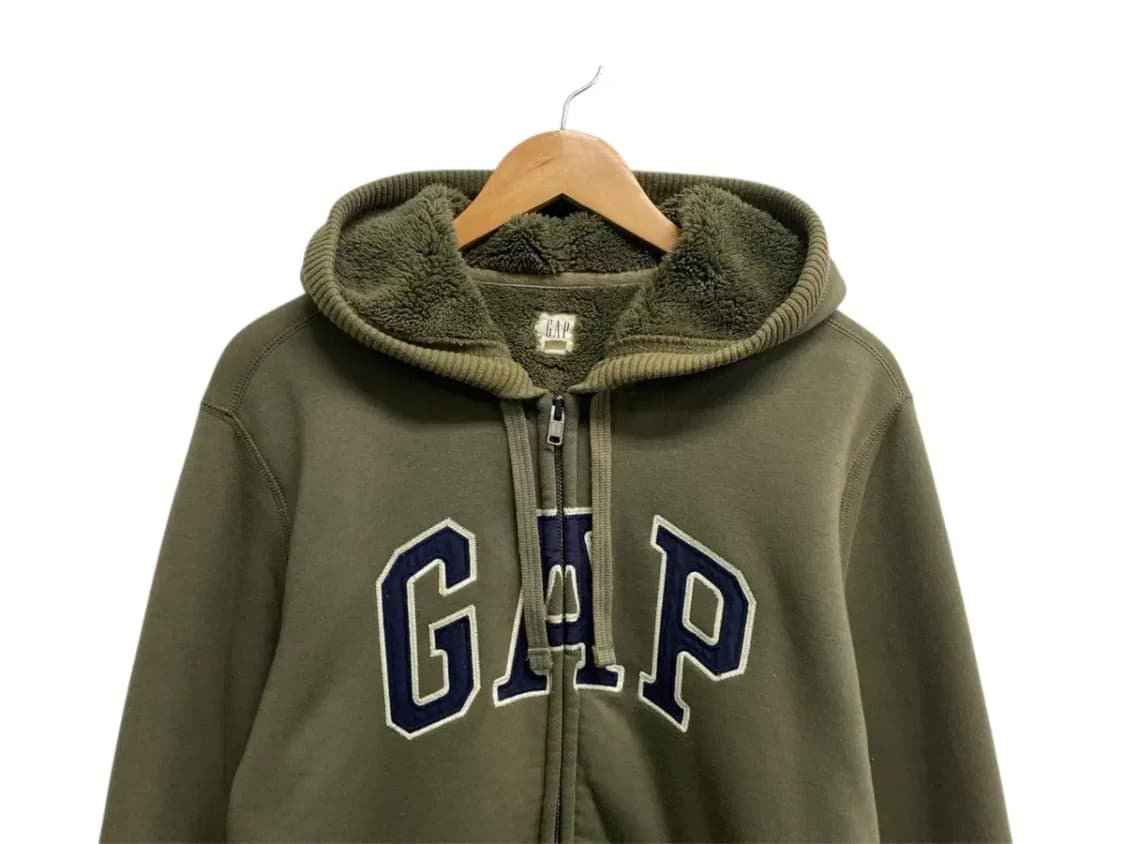 갭 GAP 양털 후드집업 L 상품이미지2