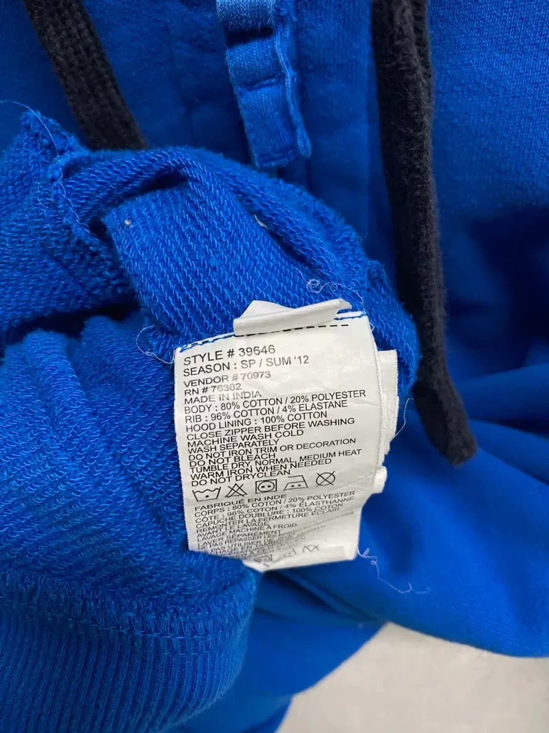 팀버랜드 블루 Timberland 후드집업 L 상품이미지5