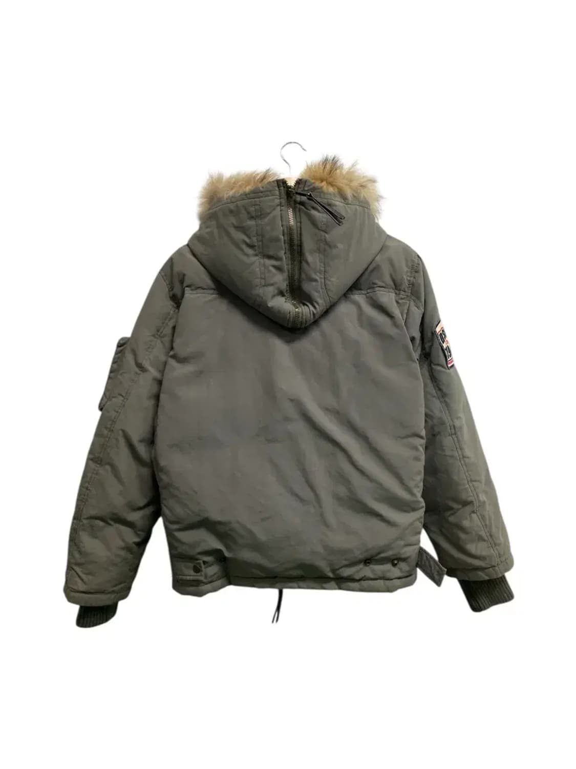 디스퀘어드 라쿤퍼 후드 밀리터리 다운패딩 L 상품이미지5