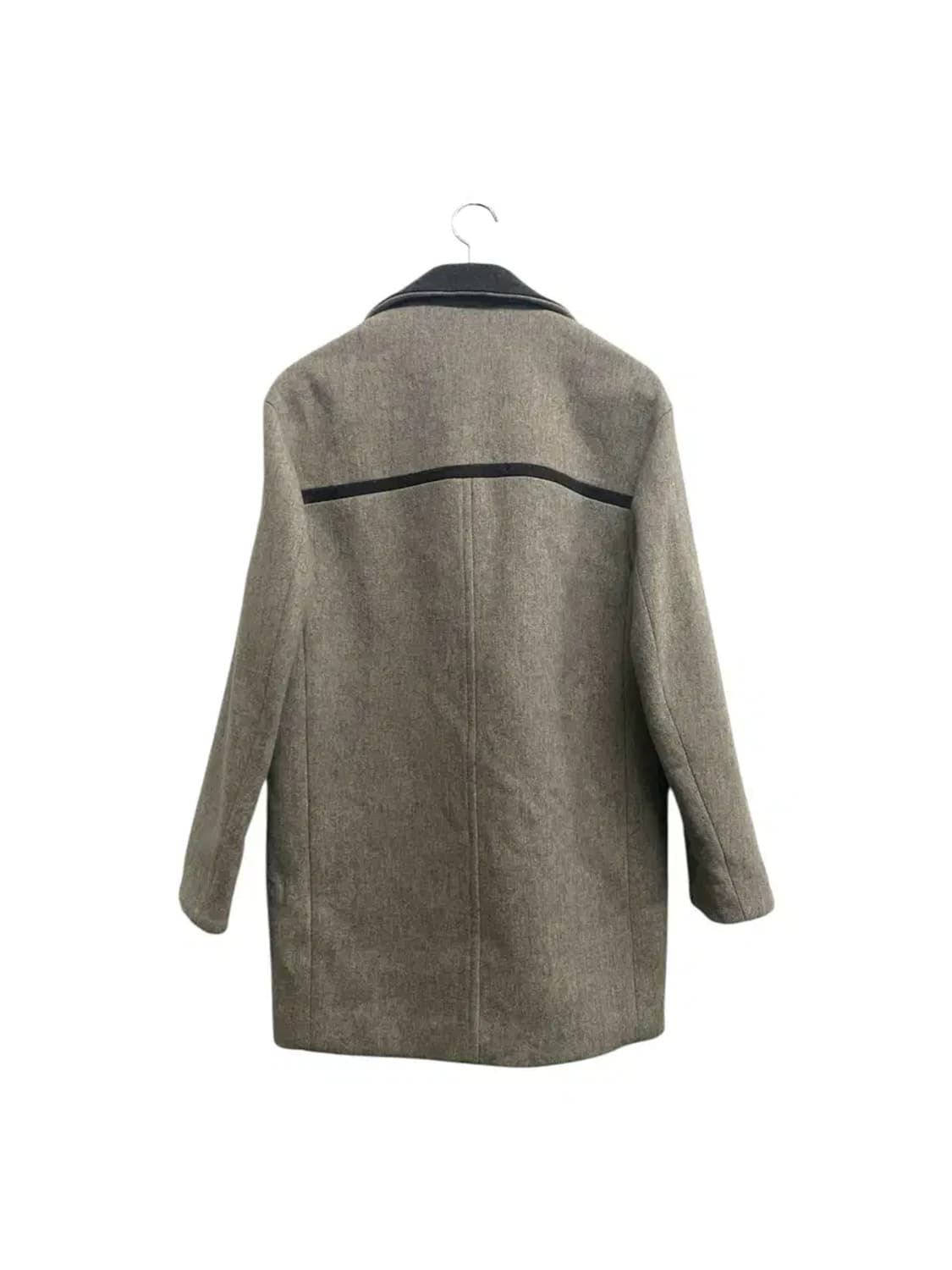 온앤온 ON&ON 그레이 배색 코트 55-66 상품이미지3