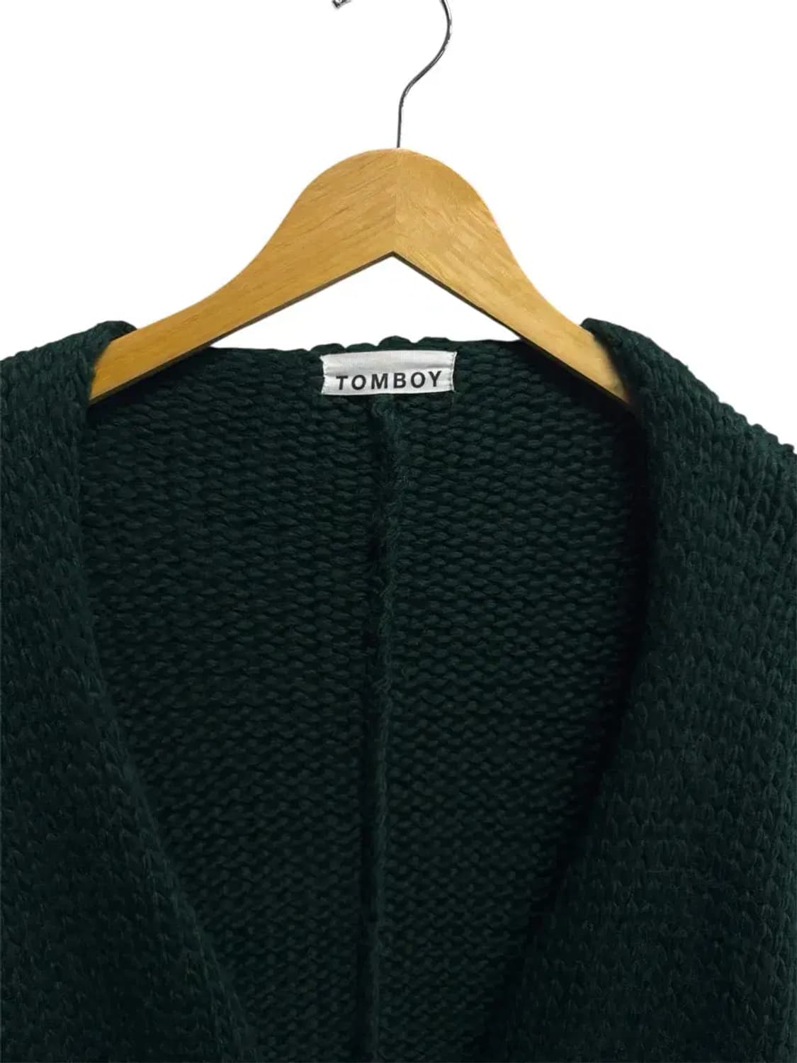 톰보이 TOMBOY 오버핏 그린 가디건 free 상품이미지4
