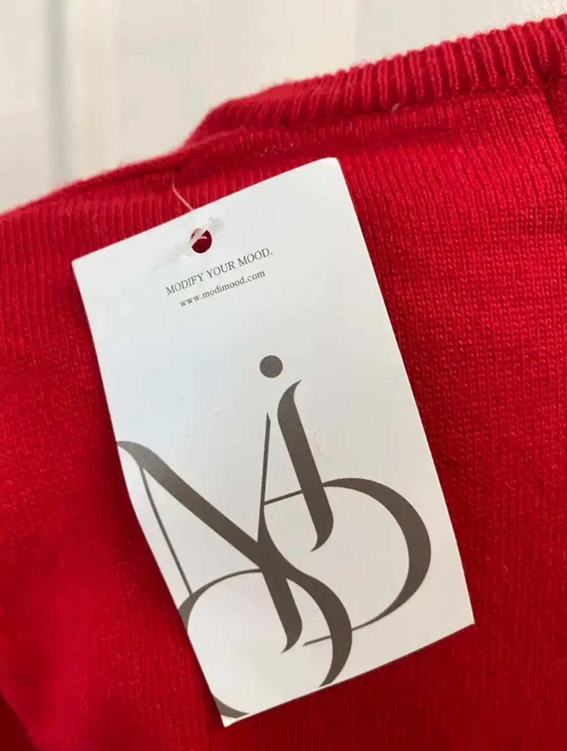 [새상품] 캐시미어 레드 가디건 XS-S 상품이미지5