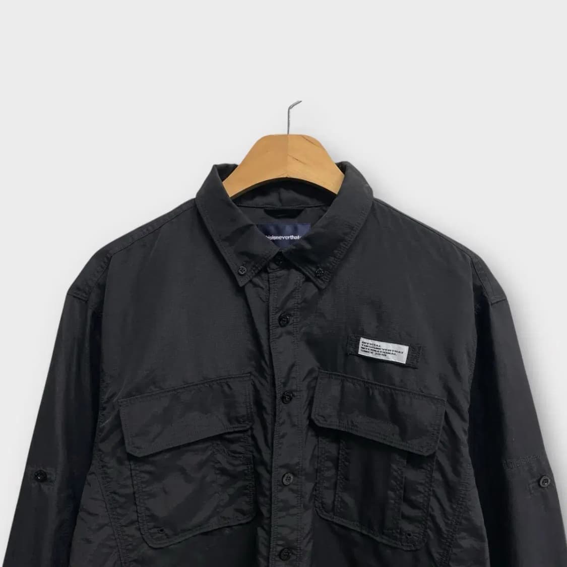 디스이즈네버댓 Fishing Shirt Black S-M 상품이미지3
