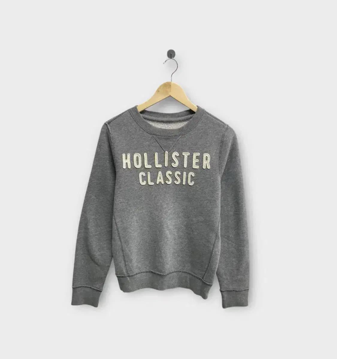 홀리스터 클래식 그레이 맨투맨 S 상품이미지1