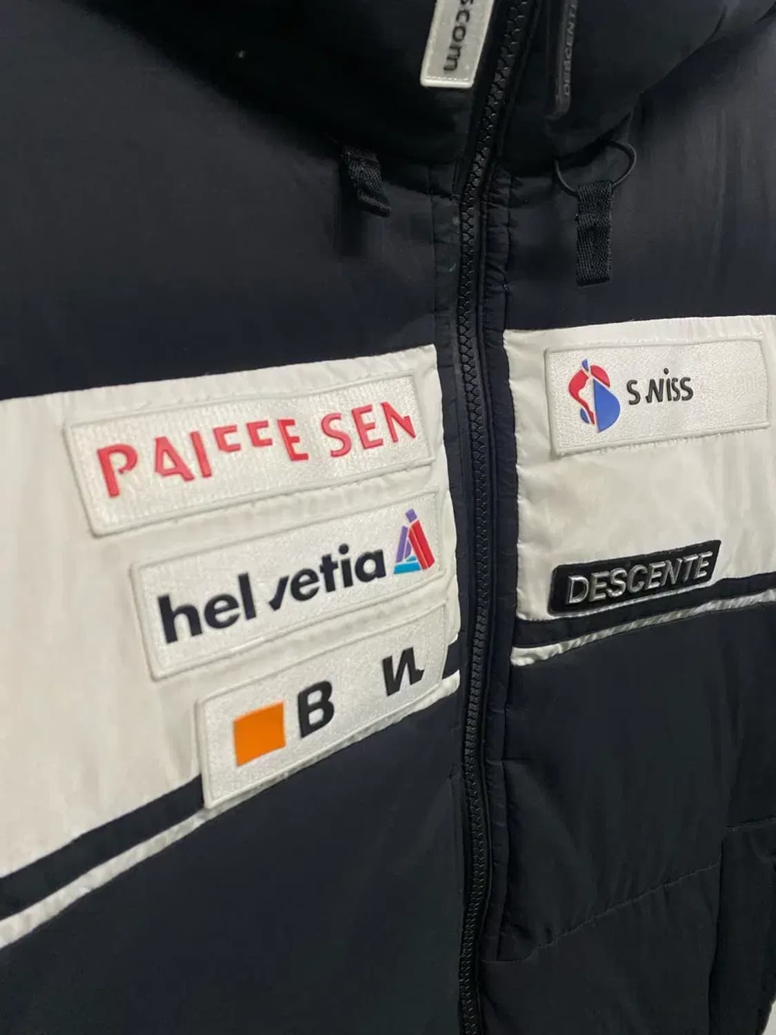 데상트 스위스 스키팀 아우디 오리털 롱패딩 S 상품이미지5