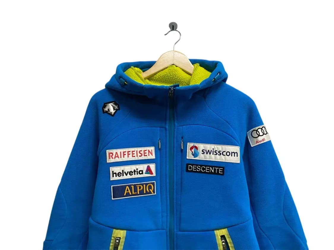 데상트 아우디 스키팀 레플리카 플리스 후드집업 L 상품이미지3