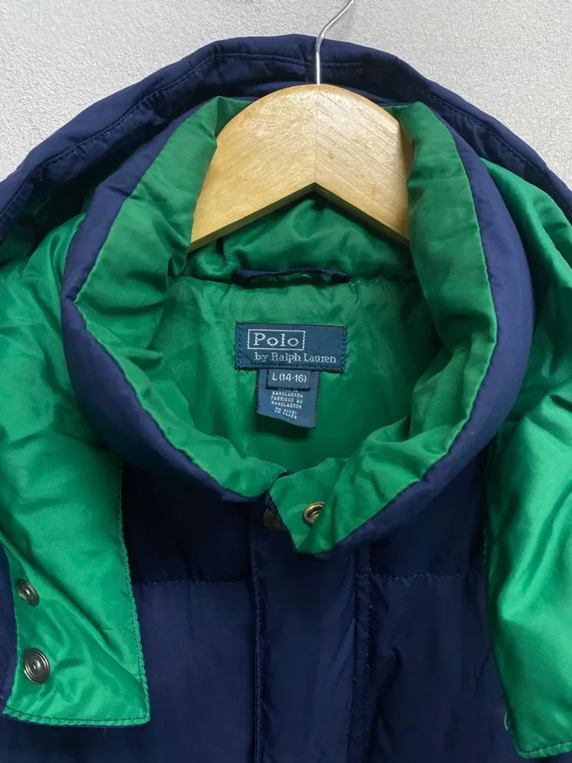 폴로 랄프로렌 네이비 다운 푸퍼 패딩 주니어L /성인S 상품이미지5