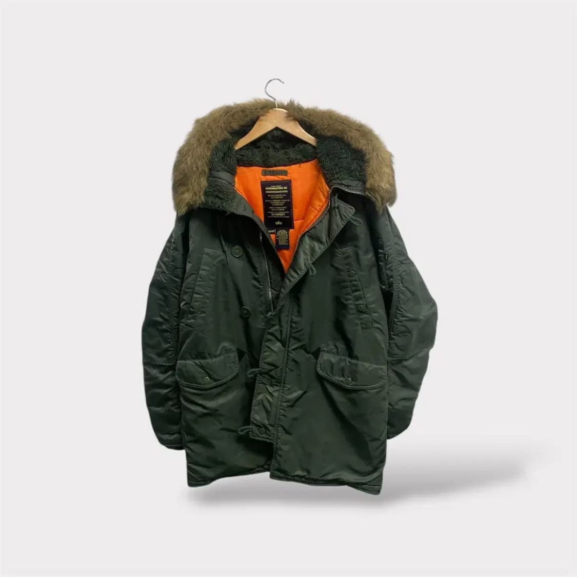 알파 인더스트리 N-3B 파카 점퍼 M-L 상품이미지1