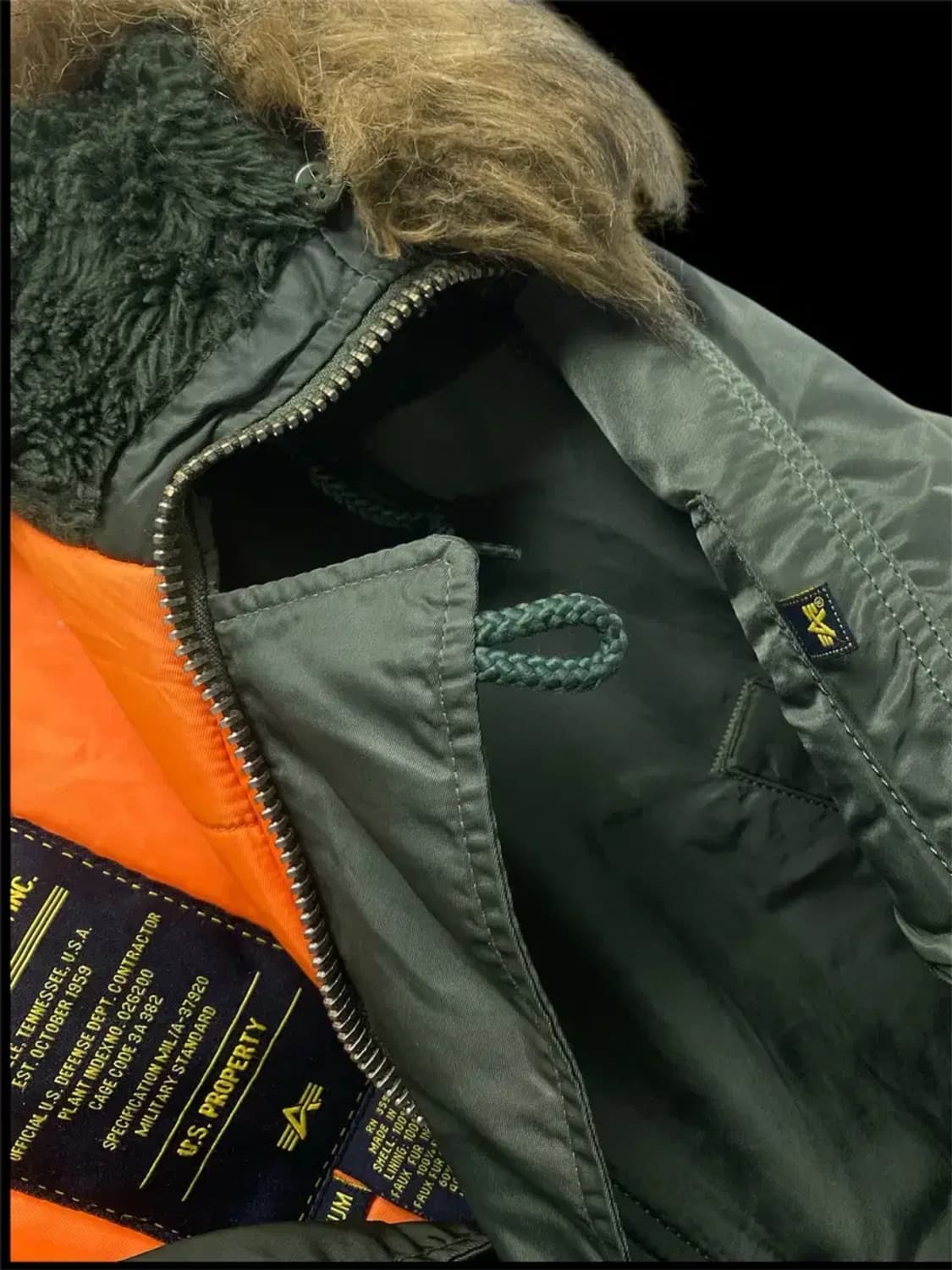 알파 인더스트리 N-3B 파카 점퍼 M-L 상품이미지2