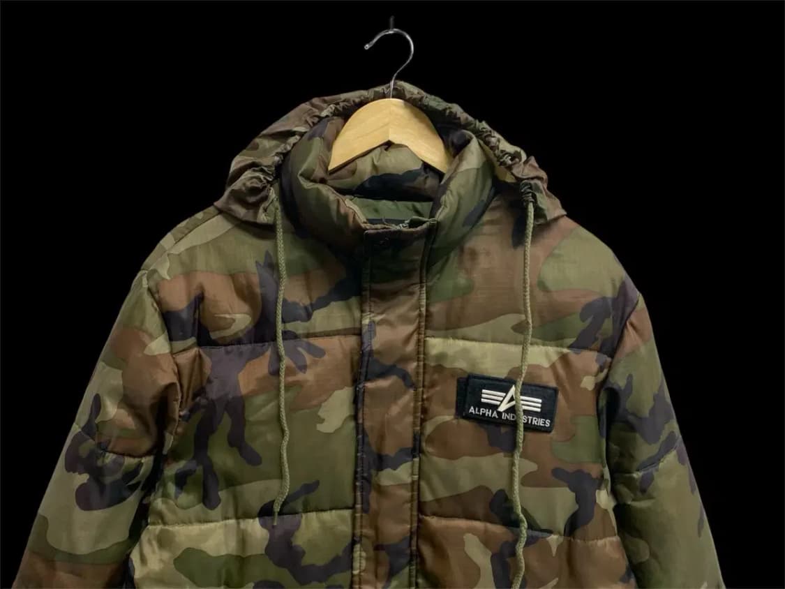 알파 인더스트리 카모 ma-1 항공점퍼 S-M 상품이미지3