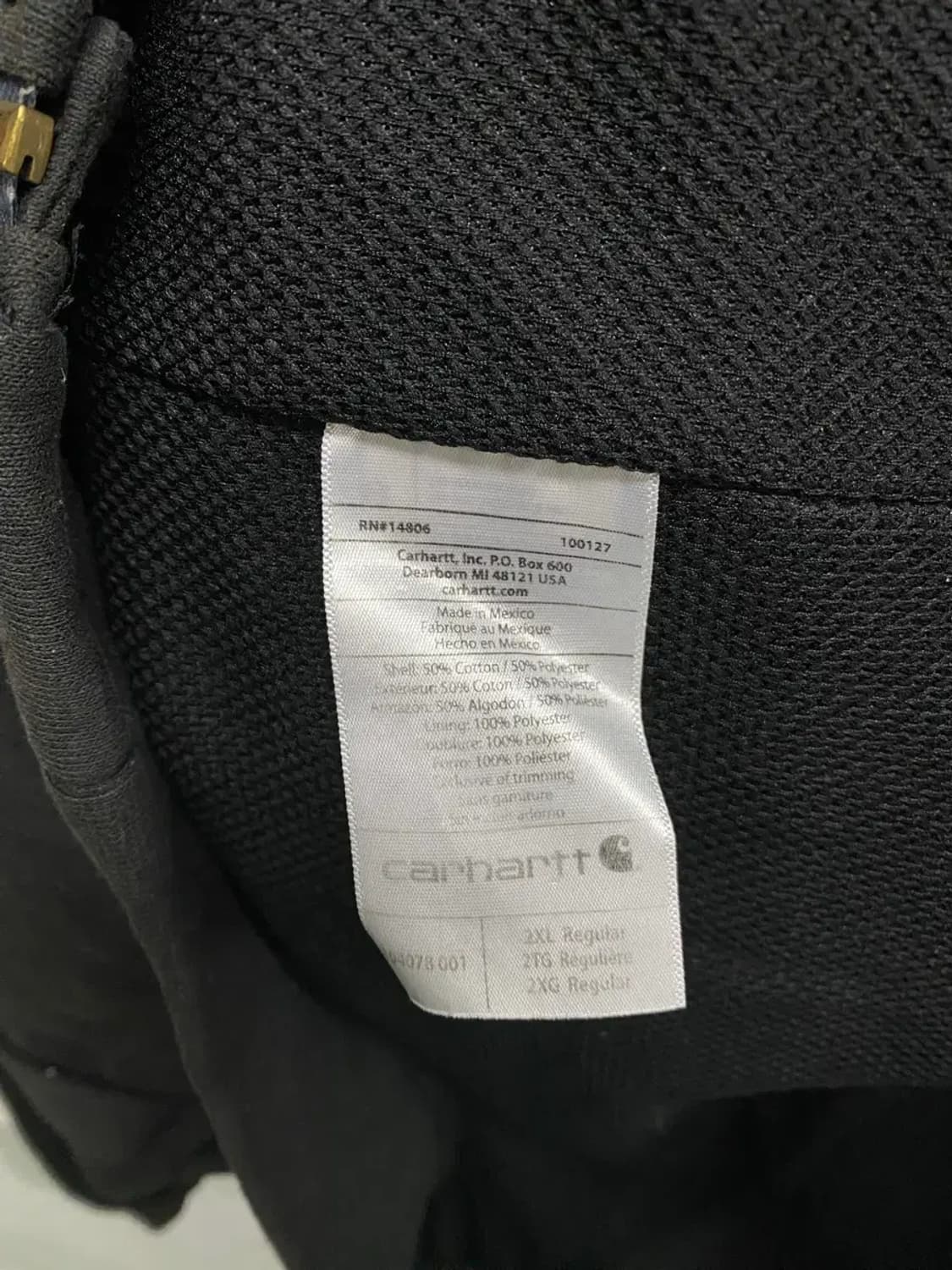 칼하트 써멀 후드집업 2XL 상품이미지5