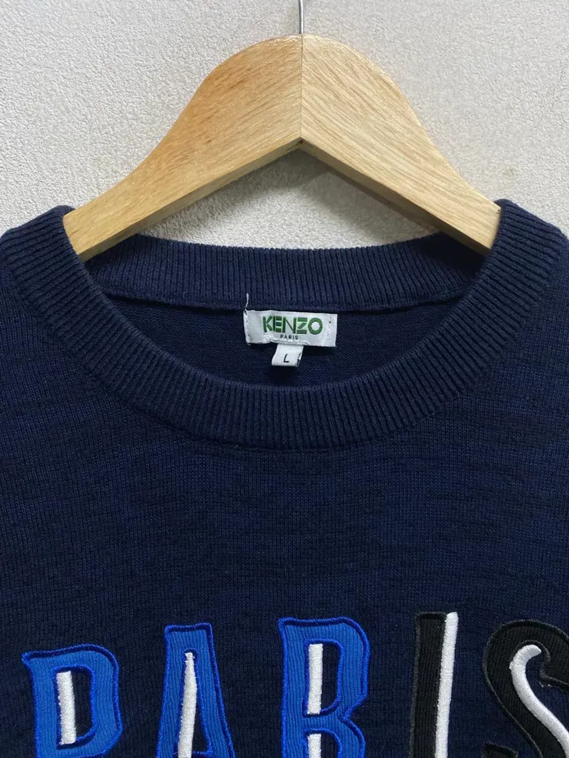 겐조 KENZO 멀티 자수 패치 크루넥 스웨터 L 상품이미지4