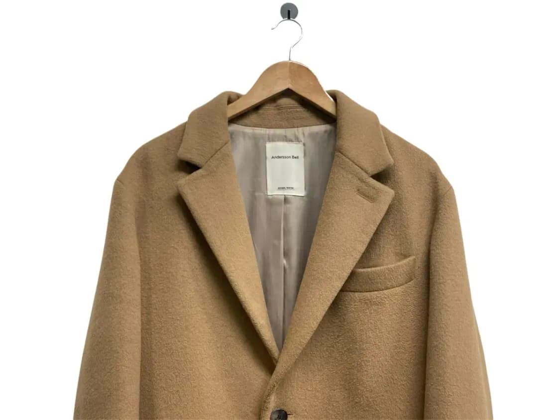 앤더슨벨 베이지 울 코트 M 상품이미지2