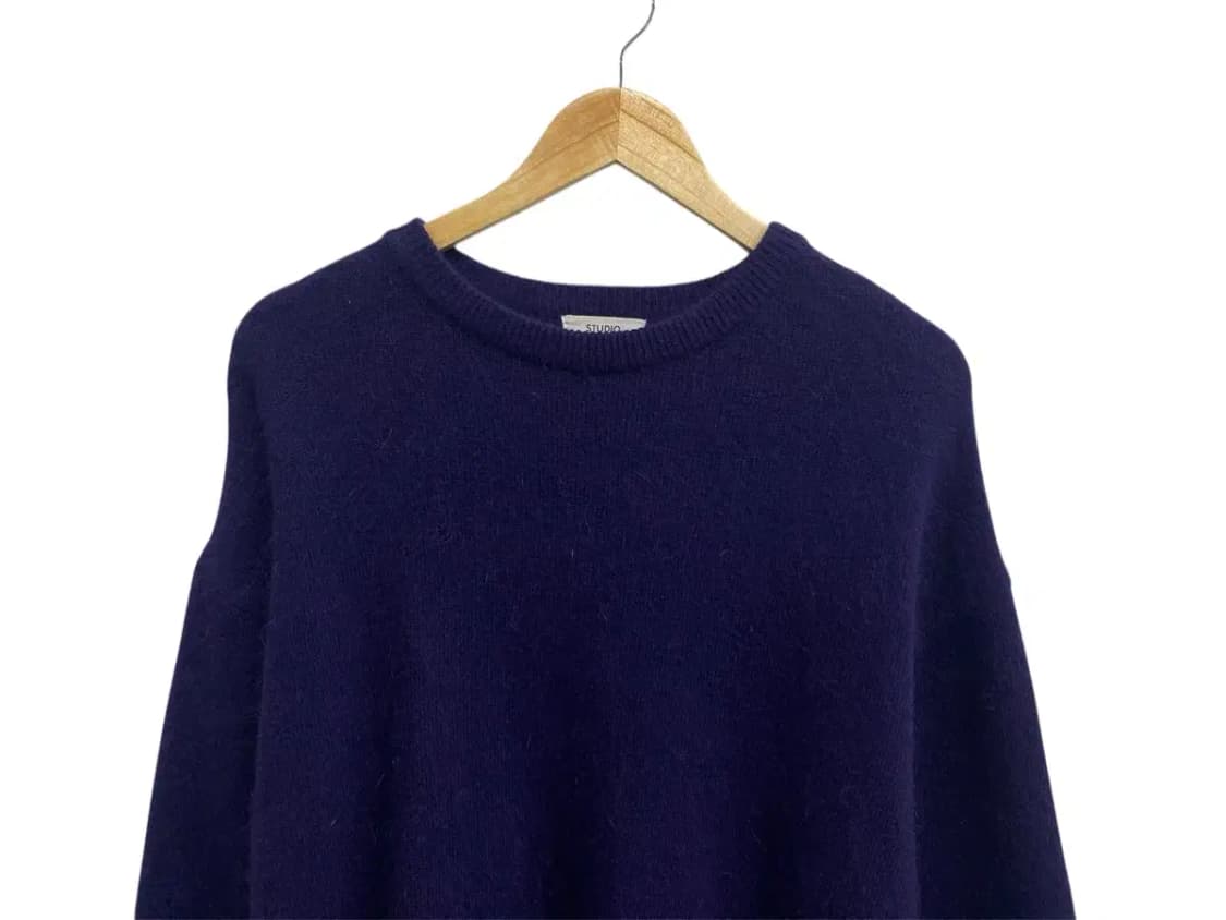 스튜디오톰보이 모 앙고라 니트 네이비 free 상품이미지3