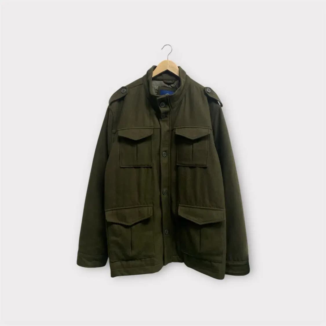 올드네이비 울 혼방 밀리터리 카키코트 3XL 상품이미지1