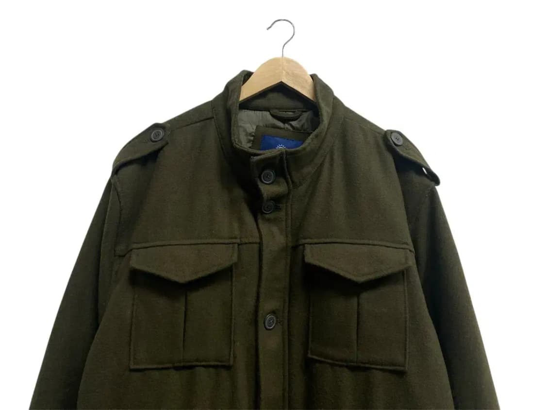 올드네이비 울 혼방 밀리터리 카키코트 3XL 상품이미지2