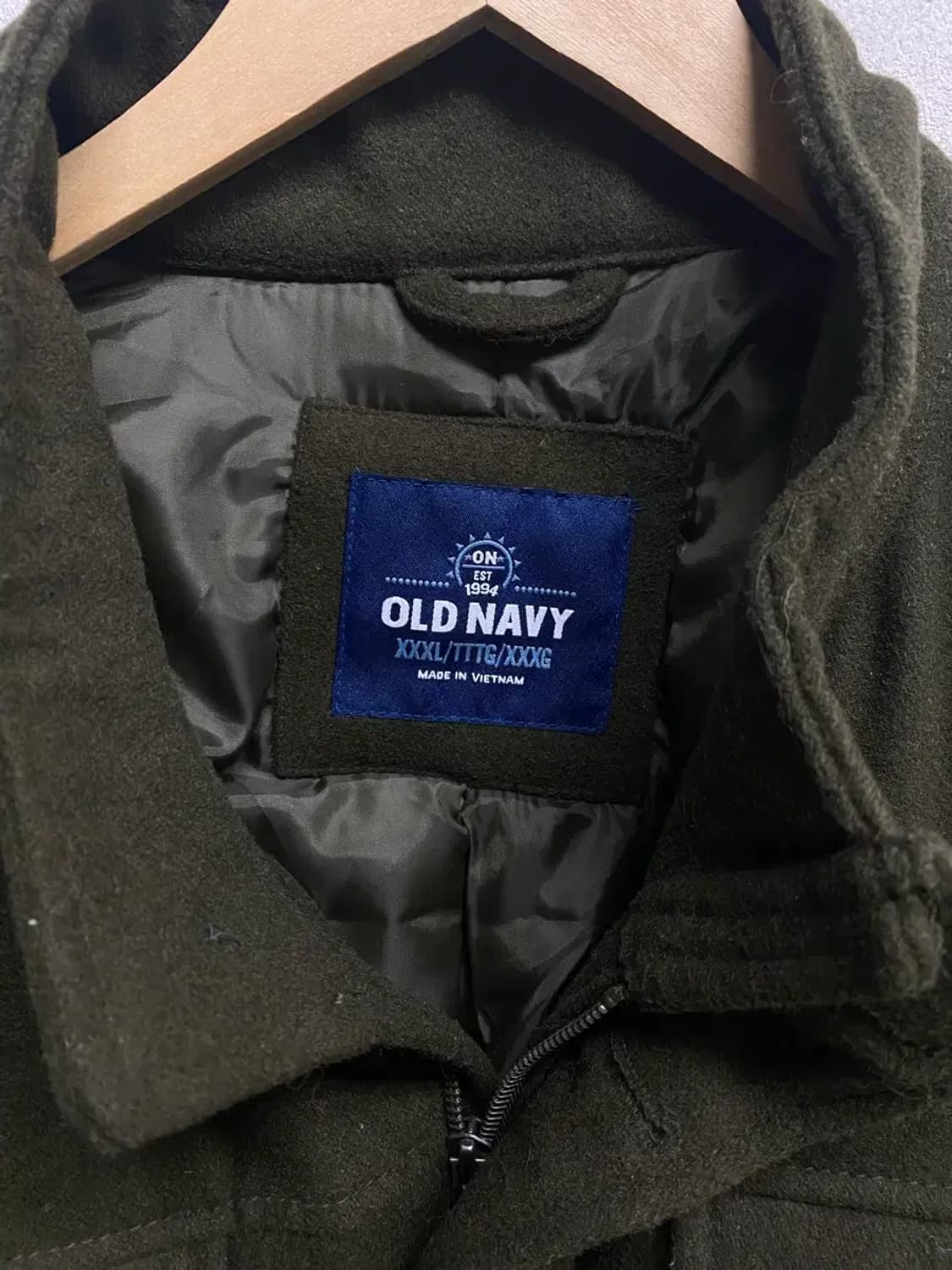 올드네이비 울 혼방 밀리터리 카키코트 3XL 상품이미지4