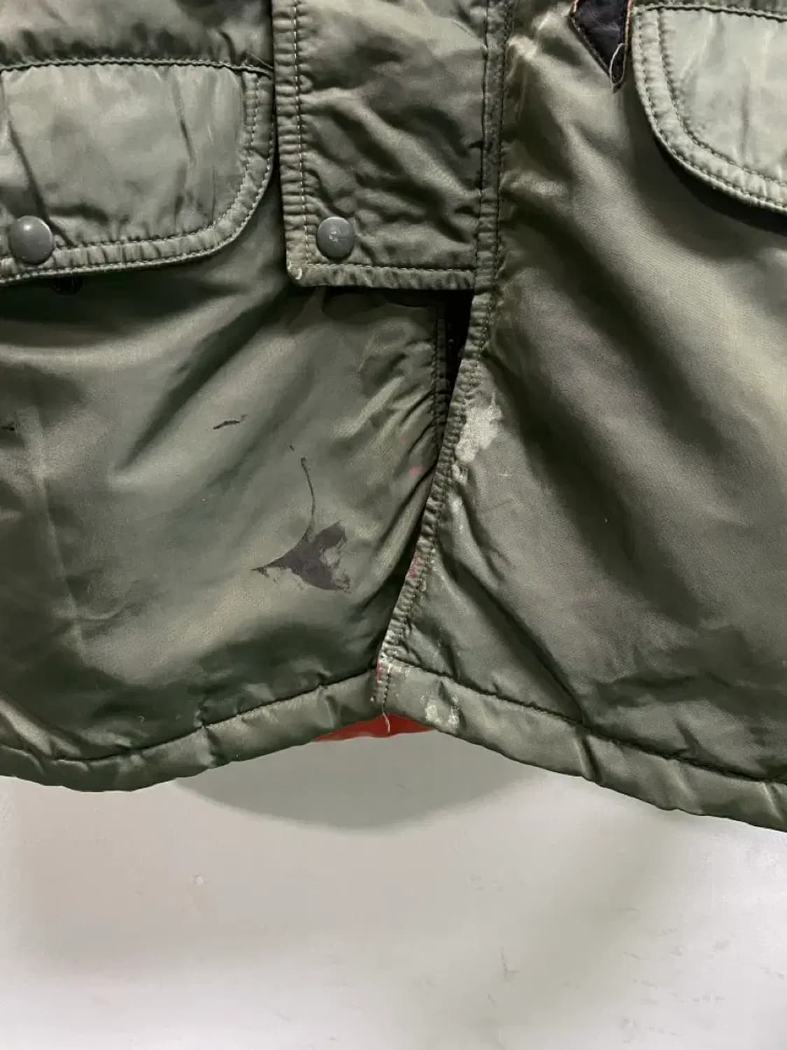 빈티지 야상 패딩 카키 XL 상품이미지4