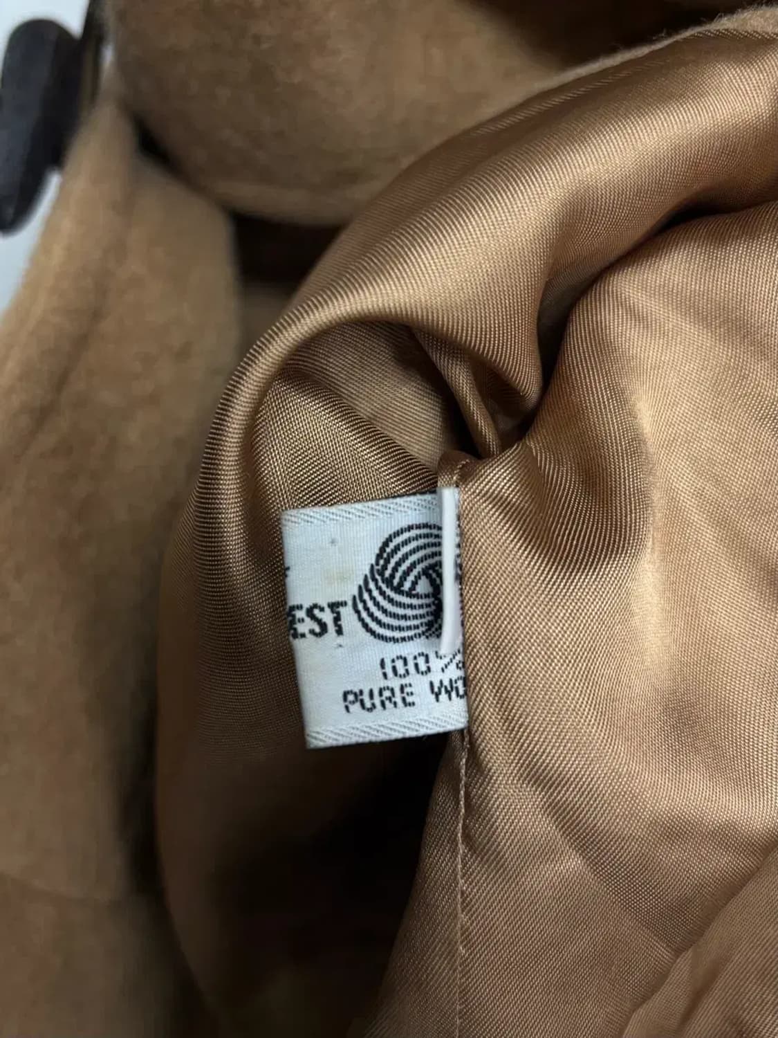 카멜색 울 더플코트 free 상품이미지4